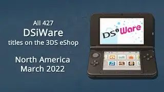 All DSiWare titles on the 3DS eShop [March 2022] 🌎 North America