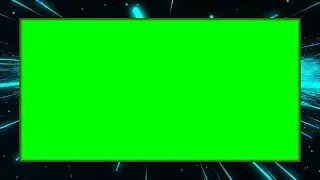 SPACE BLUE FLASHES Frame MOTION BORDER💯|#greenscreen​ effects - chroma key animations VIDEO HD*1080*