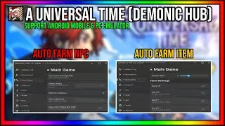 DEMONIC HUB V2 | A UNIVERSAL TIME SCRIPT | AUTO FARM NPC | AUTO FARM ITEM | AUTO GEAR 5 & MORE