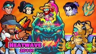 Brawlhalla Heatwave 2019 is HERE!! • NEW SKINS + PODIUM + More!!