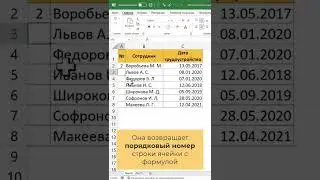 Автоматическая нумерация строк в Excel