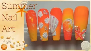 Summer Nails 2022 - Summer Nail Art - How to Create Easy Summer Nail Designs - Sea Shell Art