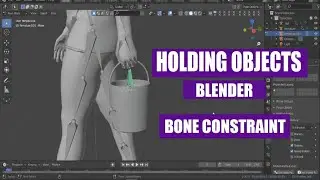 Holding Objects in Blender 2.9 | Boneconstraint | CGIZONE |