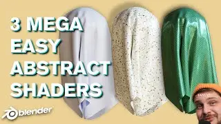 BLENDER TASTY TUTORIAL: 3 MEGA EASY ABSTRACT SHADERS IN BLENDER