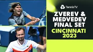 Alexander Zverev & Daniil Medvedev Entertaining Final Set | Cincinnati 2023