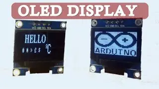 SSD1306 OLED display with Arduino. (Fonts, Characters and Bitmap Images)