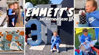 Emmett's 3RD birthday vlog!! 