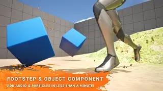 Footstep Sound Component Tutorial (Footstep & Objects) - Unreal Engine Easiest Way To Add Footsteps