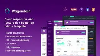 WagonDash Bootstrap Admin Template | Themeforest Website Templates and Themes