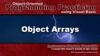 OOP Programming (VB) - 09E Object Arrays