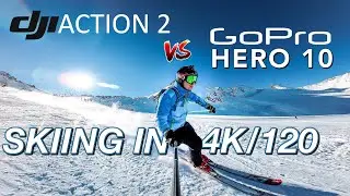 GoPro Hero 10 vs DJI Action 2 Skiing Test and Comparison