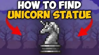 Terraria How To Get Unicorn Statue | Terraria Unicorn Statue seed 1.4.4.9