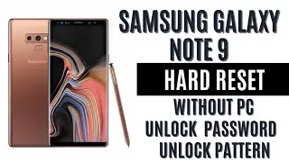 Samsung Galaxy note 9 Hard reset/ Factory reset without PC