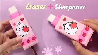 How to make Sharpener and Eraser box | DIY Sharpener decoration Ideas | DIY Paper Crafts for School