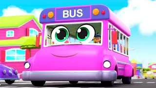 Wheels On The Bus, School Bus + More Kids Rhymes