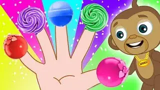 LOLLIPOP FINGER FAMILY SONG | Fun Finger Family Songs for Kids By Annie & Ben