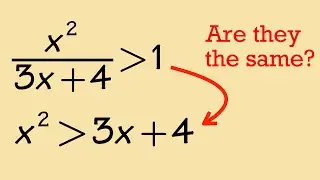 Why solving a rational inequality is tricky!