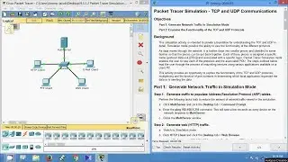 9.3.1.2 Packet Tracer Simulation - Exploration of TCP and UDP Communications