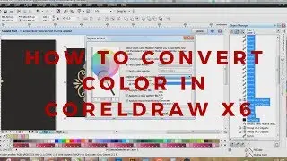 How to convert color cmyk rgb coreldraw x6