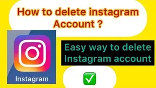 how to delete instagram account?