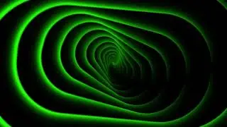 Green Hypnotic Tunnel Background