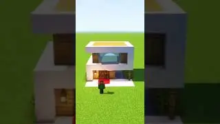 Modern House Tutorial Minecraft! #shorts