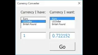 Making a currency converter in python with a GUI. Tutorial for beginners