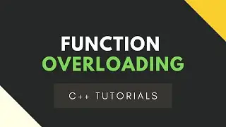 C++ Tutorials- Function Overloading