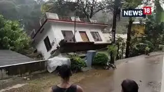 Kerala Flood 2021 | House Washed Away By Strong Kerala Flood | Viral Video | Kerala Rain |CNN News18