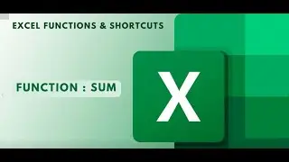 Excel SUM Function | Excel Function | ExcelShortcuts&Tricks #Excel #ExcelTutorial #ExcelForBeginners