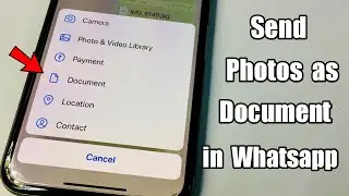 Send Photos as Document on Whatsapp in Iphone