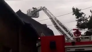 Sosnowiec pożar Marii Skłodowskiej Curie 06.08.2017