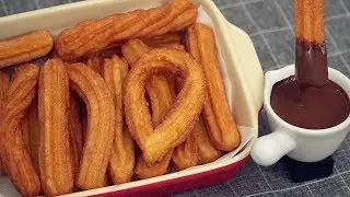 Churros & Hot Chocolate Recipe [No Oven]