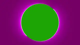 Pink Neon Circle Border Green Screen Overlay Motion Graphics 4K 30fps Copyright Free