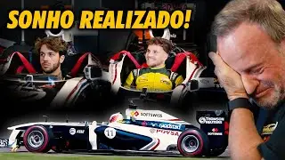 RUBINHO BARRICHELLO E OS FILHOS, DUDU E FEFO, ACELERAM JUNTOS UM FÓRMULA 1 | Acelerados