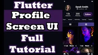 Flutter Profile Screen UI | Full Tutorial