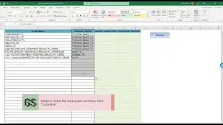 Calculate Distance between Cities in Excel