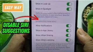 How to Disable Siri Suggestions on iPhone