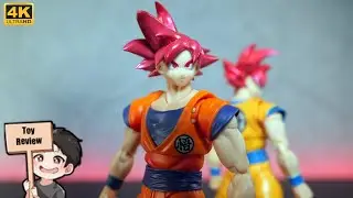 Toy Review: S.H. Figuarts Super Saiyan Son Goku Saiyan God From Dragon Ball Series