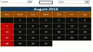 HOW TO CREATE DYNAMIC CALENDAR IN EXCEL