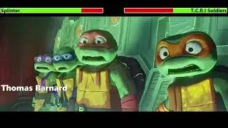 Splinter vs. T.C.R.I Soldiers with healthbars