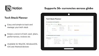 Tech Stack Planner | How to use @Notion to maintain your business tech stack