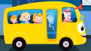 Wheels On The Bus, Street Vehicles and Nursery Rhymes for Kids