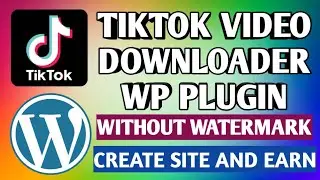 TikTok Video Downloader Without Watermark WordPress Plugin Download || Tiktok Video Downloder Plugin