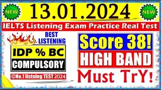 IELTS LISTENING PRACTICE TEST 2024 WITH ANSWERS | 13.01.2024