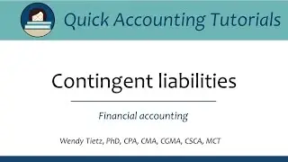 Contingent liabilities: Financial accounting