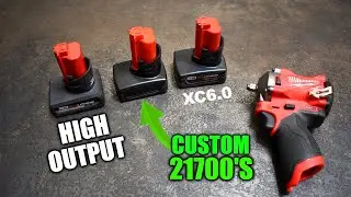 Milwaukee's New M12 XC5.0 High Output vs Stuffing Actual 21700 Cells Inside