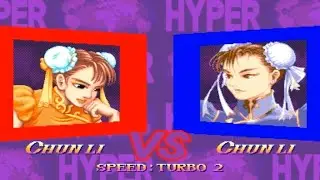 [TAS] WW Chun Li VS ST Chun Li (Hyper Street Fighter 2)