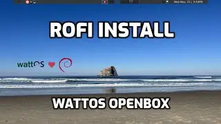 Application launcher rofi install on WattOS openbox distro