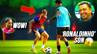 RONALDINHO' SON SHOCKED EVERYONE at BARCELONA' TRAINING! What happened and how good is Joao Mendes?